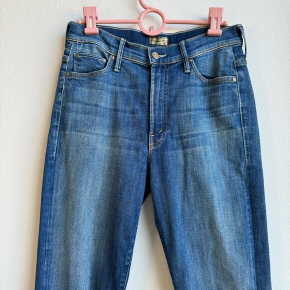 Mother Denim The Insider Slit Ankle Fray Not Rough Enough Solid Wash Size 26 - Picture 3 of 10